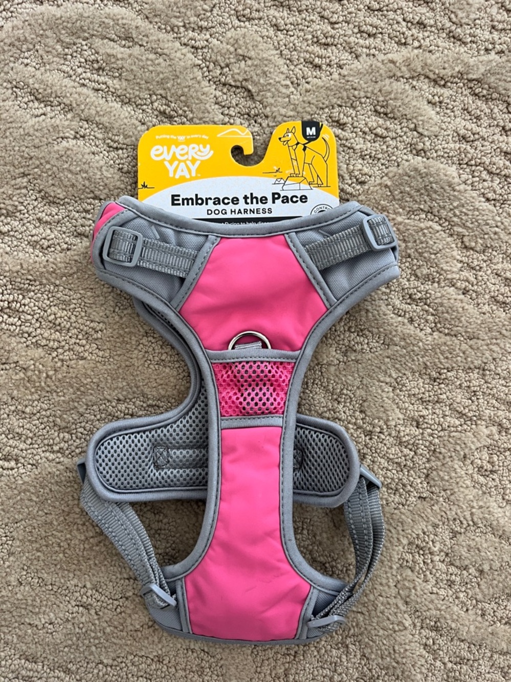 NWT Every Yay Embrace the Pace Pink Dog Harness Size Medium